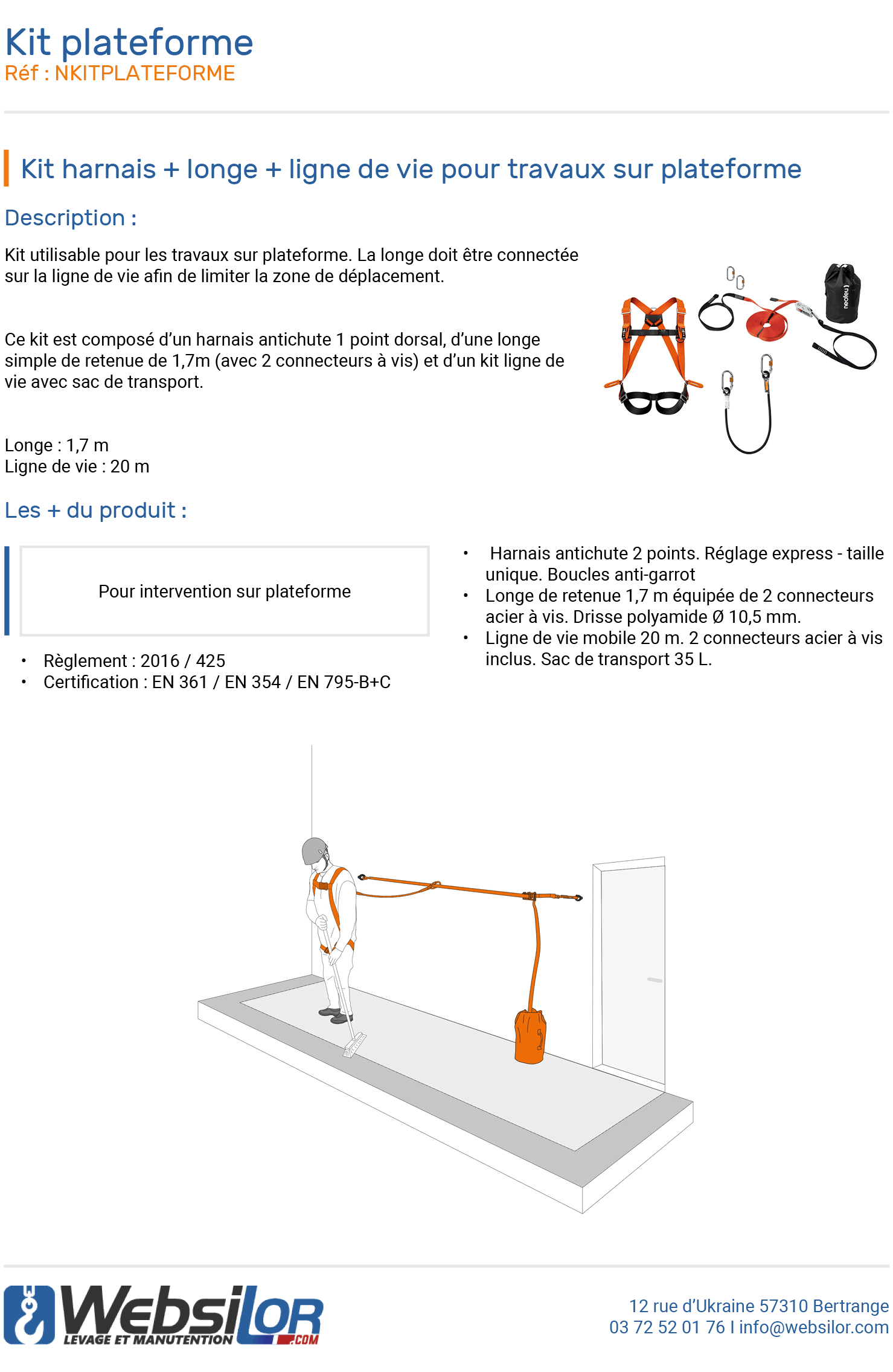 Informations techniques Kit plateforme IZI